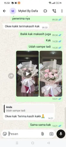 Testimonial Buket Bunga palembang